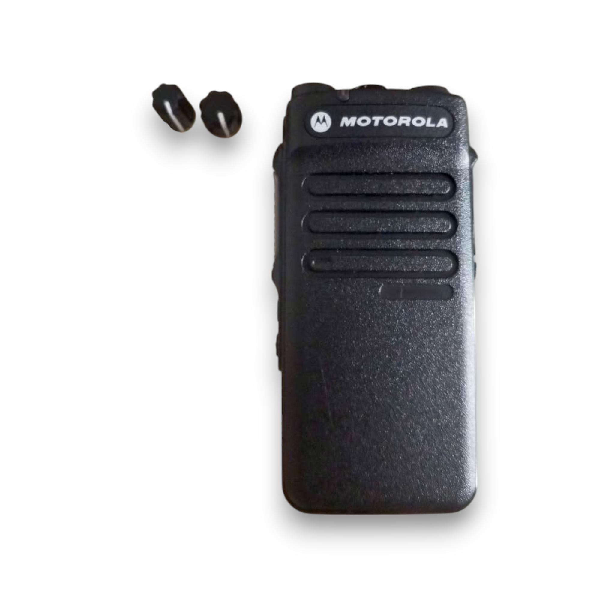 Carcasa Completa para Motorola DEP550 – Repuesto con Flex, Perillas y Cubre Polvo
